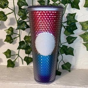 Rainbow Starbucks Studded Tumbler
